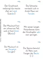 Vorschau - Arbeitsblätter - Tiere der Wiese - FRESCH - Findest du die Fehler? - Seite 2