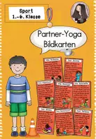Vorschau - Stationenlernen - Partner-Yoga Bildkarten | Sport Freebie - Deckblatt