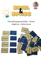 Vorschau - Spiele - Charaktereigenschaften - Karten Adjektive und Definitionen - Deckblatt
