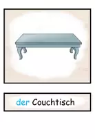 Vista previa - Presentaciones - Tarjetas de palabras y tarjetas con dibujos "Wohnzimmer und Schlafzimmer" Alemán - página 1