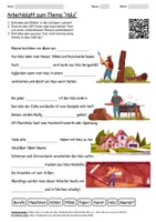 Vorschau - Arbeitsblätter - Lernposter + Arbeitsblatt "Holz" + Onlineübung & MP3 + Mindmap + Infografik - Seite 1