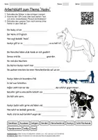 Vorschau - Arbeitsblätter - Lernposter + Arbeitsblatt "Husky" + Onlineübung & MP3 + Mindmap + Infografik - Seite 1