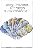 Vorschau - Arbeitsblätter - Sonnensystem / Planeten Fächer - Bastelvorlage für einen Steckbrief - Seite 1