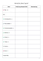 Vorschau - Arbeitsblätter - Wörterliste - Ebene Figuren (Klasse 8) - Seite 1