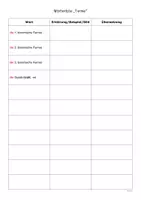 Vorschau - Arbeitsblätter - Wörterliste - Terme (Klasse 8) - Seite 2