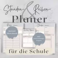 Vorschau - Merkblätter - Stunden- und Reihenplaner inkl. Evaluationsbogen - Deckblatt