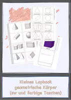 Vorschau - Mal- und Bastelvorlagen - kleines Lapbook geometrische Körper - Deckblatt