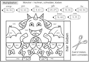 Vorschau - Arbeitsblätter - Einmaleins - Rechenaufsteller - Multiplikation und Division Zahlenraum 100 - Seite 3