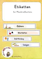 Vorschau - Anderer Materialtyp - Maxibriefkarton Etiketten (Vorschau fächerübergreifend) - Deckblatt