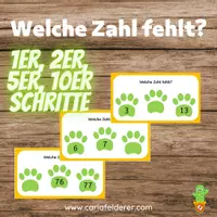 Vorschau - Fördermaterial/Inklusion - Welche Zahl fehlt? Zahlenraum 100 #edukisummer - Deckblatt
