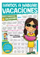 Vista previa - Unidades / Secuencias / Situaciones de Aprendizaje - VACACIONES - juego ESPAÑOL "¡Vamos a hablar!" (primaria y E.L.E.) - Portada