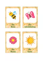 Vorschau - Stationenlernen - Materialpaket Frühling, Wortschatz, Spiele, für DaZ und DaF geeignet - Seite 2
