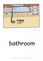 Vorschau - Bildkarten - at home - rooms - parts of the house: picture and word cards english flashcards - Bildkarten Englisch - Seite 3