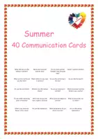 Vorschau - Spiele - 40 Communication Cards: SUMMER - Deckblatt