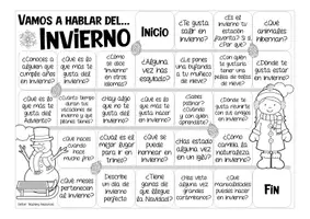 Aperçu - Jeux - INVIERNO - juego Español / Espagnol "¡Vamos a hablar!" - Page 2