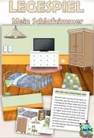 Vista previa - Juegos / Gamificación - Juego de piernas / Juego de imanes "Mein Schlafzimmer" Alemán - Portada
