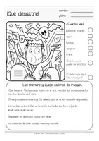 Aperçu - Feuilles d'exercices - leer y dibujar HALLOWEEN - hojas de trabajo Español / Espagnol - Page 3