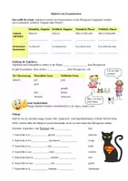 Vorschau - Arbeitsblätter - Materialpaket: Les adjectifs en français - Deckblatt