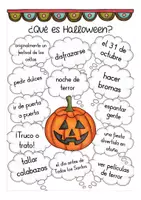 Aperçu - Feuilles d'exercices - Qué es ... Halloween? Español / Espagnol hojas de trabajo / posters (feuilles de travail) - Page 3