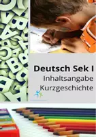 Vorschau - Arbeitsblätter - Inhaltsangabe Kurzgeschichte - Deckblatt