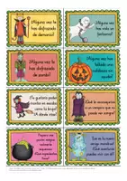 Aperçu - Jeux - HALLOWEEN - tarjetas para hablar y escribir Español / Espagnol - Page 2