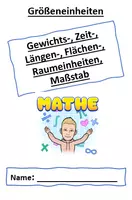Vorschau - Merkblätter - Buddybook Größeneinheiten (Faltbuch ab Klasse 4) - Deckblatt