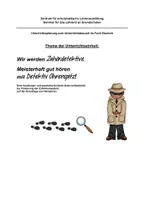 Vorschau - Stundenentwürfe - schriftlicher Unterrichtsentwurf zum sinnentnehmenden Zuhören / Hörspuren / Zuhörkompetenzn - Seite 1