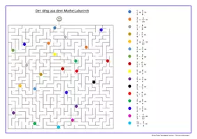 Vorschau - Arbeitsblätter - Bruch, Dezimalbruch, Dezimalzahl, Prozent Umwandlung - Seite 1
