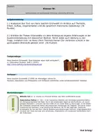 Vorschau - Klassenarbeiten - Klausur mit EHZ - Treichel - Der Verlorene Sachtextanalyse - Erörterung - Seite 1