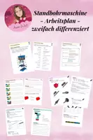 Vorschau - Unterrichtsreihen - Standbohrmaschine Arbeitsplan - Deckblatt