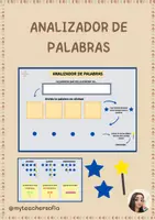 Vista previa - Hojas de trabajo - Analizador de palabras: agudas, llanas o esdrújulas. - Portada