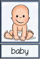 Vista previa - Tarjetas / Manipulativos - DESCRIBING PEOPLE - Picture + Word Cards - página 1