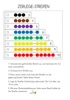 Vorschau - Mal- und Bastelvorlagen - Zerlegestreifen für das Zerlegen der Zahlen bis 10 - Deckblatt