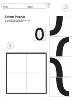 Vorschau - Arbeitsblätter - Ziffern-Puzzle - Seite 2
