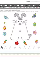 Aperçu - Apprentissages en autonomie - Mon cahier d'écriture de Pâques' - Page 1