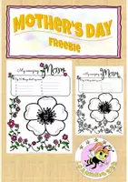 Vorschau - Arbeitsblätter - Mother's day worksheet/ Arbeitsblatt freebie - Deckblatt