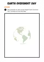 Vorschau - Arbeitsblätter - Earth Day - Mind Map Earth Overshoot Day #TimeForClimateAction - Seite 1