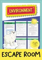Aperçu - Feuilles d'exercices - Environment Escape Room; Stations (Anglais) - Page de couverture
