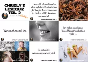 Vorschau - Präsentationen/Tafelbilder - Lesequiz Teil 2 - Erstlesen (mit und ohne Silbentrennung) - Deckblatt