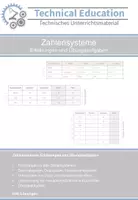 Vorschau - Arbeitsblätter - Zahlensysteme: Erklärungen und Übungsaufgaben - Deckblatt