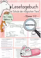 Vorschau - Unterrichtsreihen - Lesetagebuch "Der Hausschuh-Dieb" (Die Schule der magischen Tiere. Ermittelt.) - Deckblatt