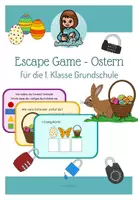 Vorschau - Spiele - Großes Escape Game - Ostern - 1. Klasse Grundschule - Deckblatt