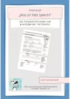 Vorschau - Arbeitsblätter - Arbeitsblatt "Was ist Hate Speech?" - Deckblatt