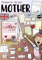 Vorschau - Mal- und Bastelvorlagen - Mother's Day - Muttertag - Minibuch (Mama, Lieblingsmensch, Heldin + Faltanleitung) - Deckblatt