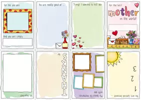 Vorschau - Mal- und Bastelvorlagen - Mother's Day - Muttertag - Minibuch (Mama, Lieblingsmensch, Heldin + Faltanleitung) - Seite 3