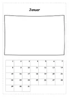 Vorschau - Arbeitsblätter - Kalender Dauerkalender Motiv 1selbst gestalten /Vorlagen - Seite 1