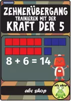 Vorschau - Arbeitsblätter - Zehnerübergang trainieren mit der Kraft der 5 - Deckblatt