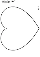Vorschau - Mal- und Bastelvorlagen - Gestalten für Muttertag: Malvorlage/Ausmalbilder "Herz" - Seite 1