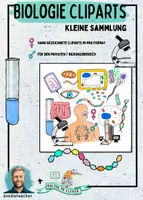 Vorschau - selbst erstellte Cliparts/Grafiken - 20 Cliparts für den Biologieunterricht - Deckblatt