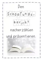 Vorschau - Stundenentwürfe - Examensstunde zum Schöpfungsbericht (mit Stundenverlauf) - Deckblatt